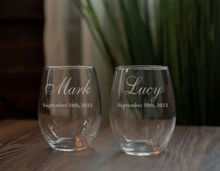 Lucy Stemless Wine Glasses (set of 2)