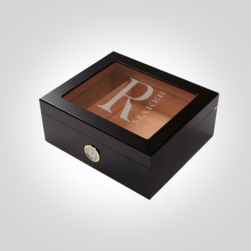 Large Black Humidor | Side - Kustom Products Inc