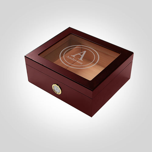 Large Cherry Humidor | Circle - Kustom Products Inc